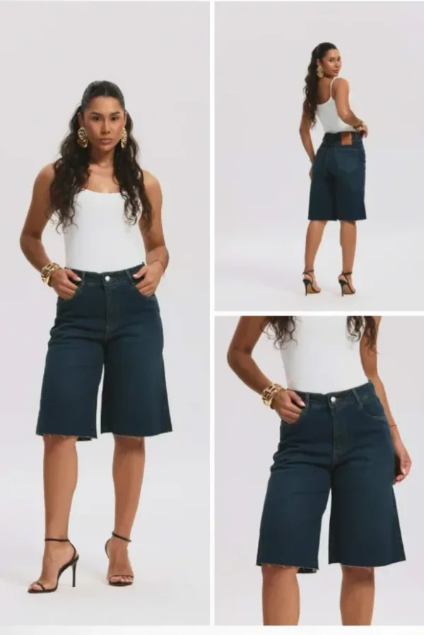 Bermuda Jeans Feminina