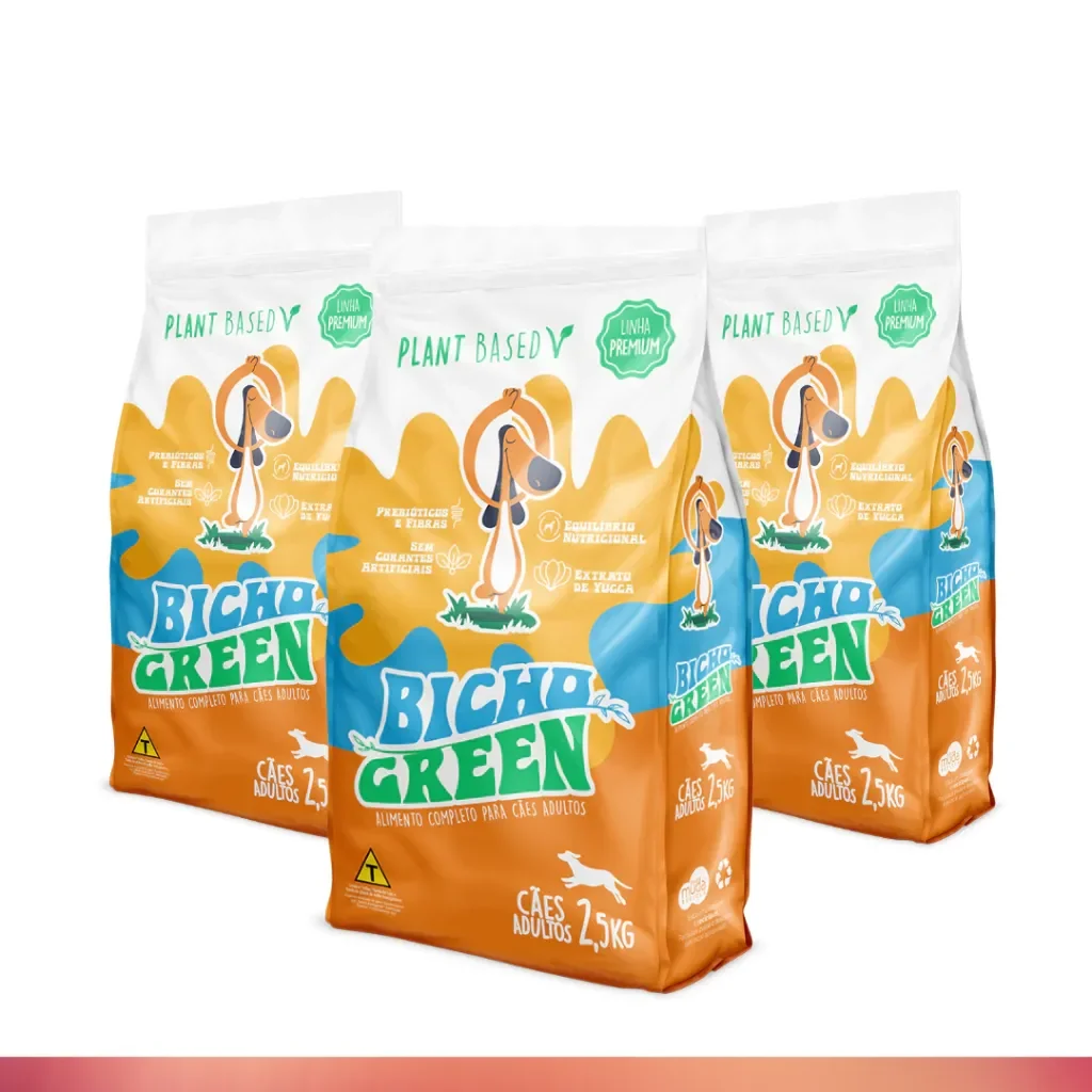 Ração Bicho Green Plant Based Cães Adultos 2,5kg
