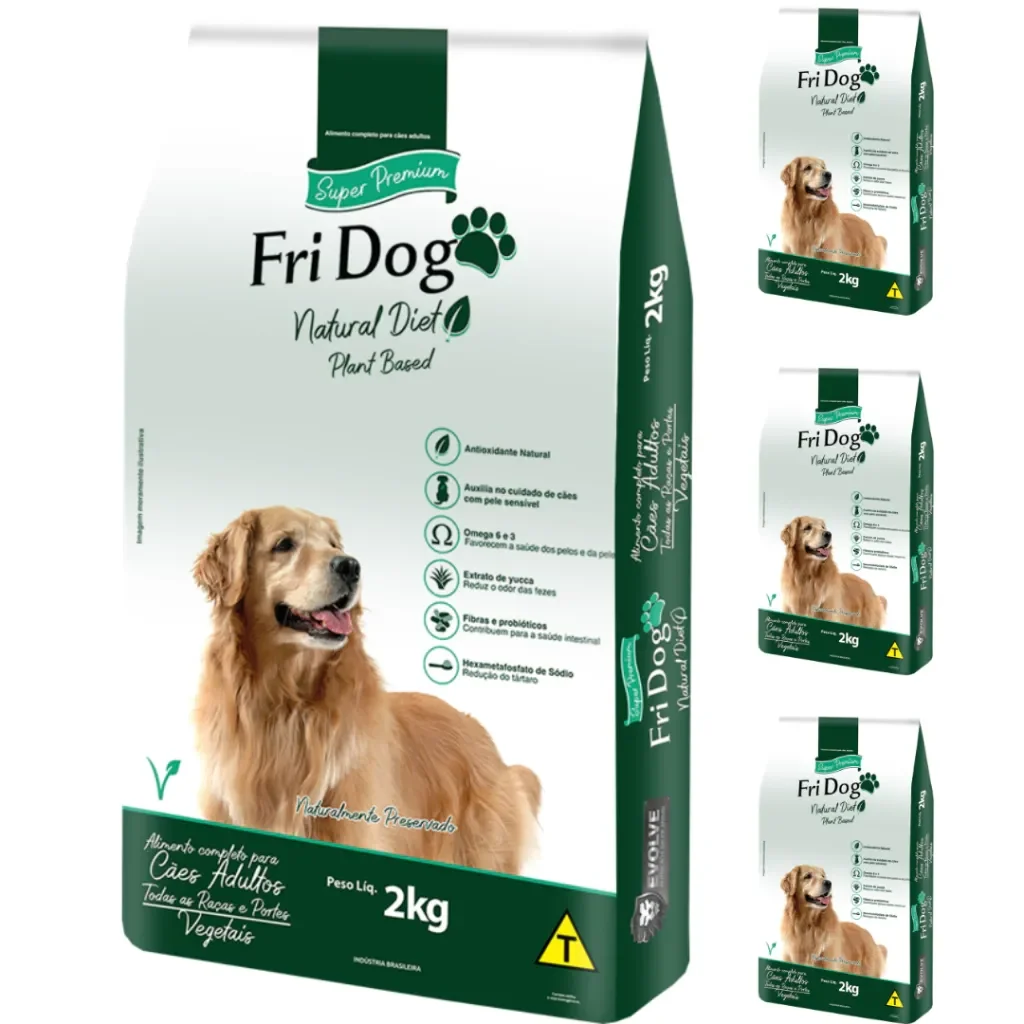 Ração Fri Dog Natural Diet Plant Based Cães Adultos 2kg