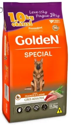 Ração Golden Special Cães Adultos Frango e Carne 15kg