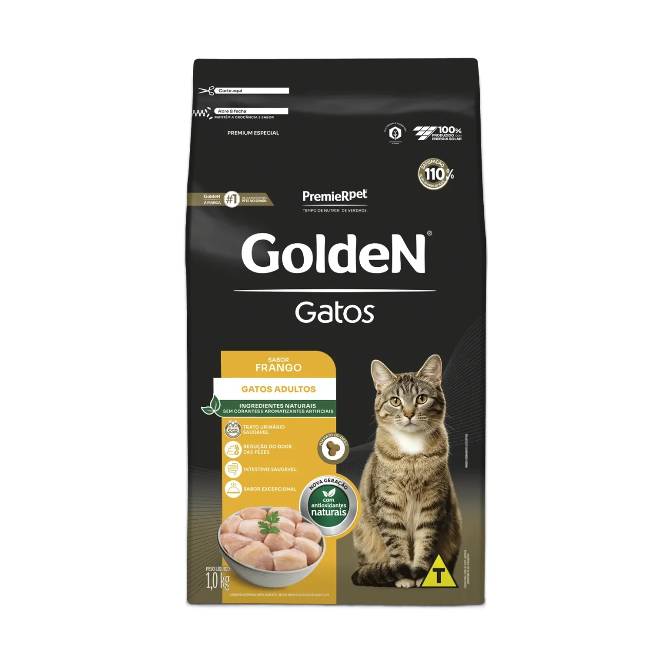 Ração Golden Gatos Adultos Sabor Frango 1kg