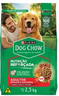 Ração Seca para Cães Adultos Médios e Grandes Dog Chow 2,5kg