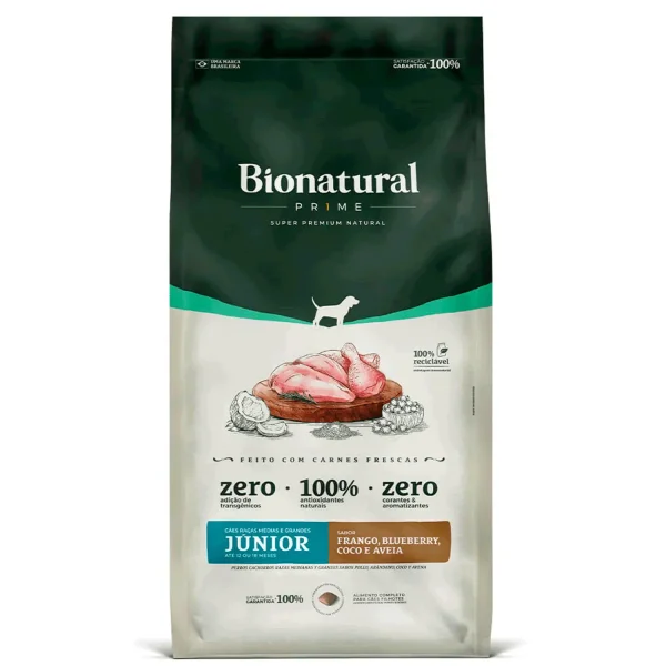 Ração Bionatural Prime Cães Filhotes Raças Médias e Grandes Frango 2,5 kg
