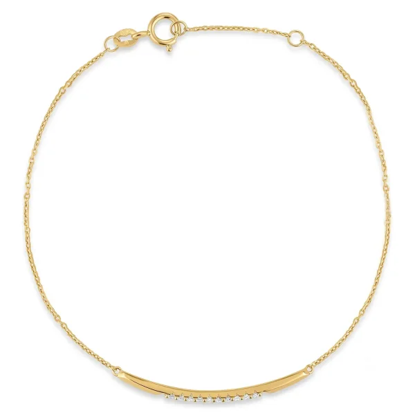 Pulseira Selina em Ouro Amarelo 18k com Diamantes 0,01 ct — foto 3