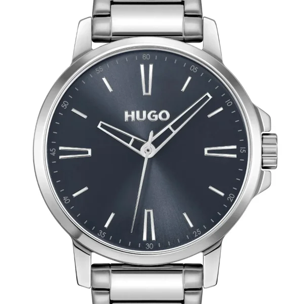 Relógio Hugo Smooth Masculino em Aço Prateado 1530419 — foto 2