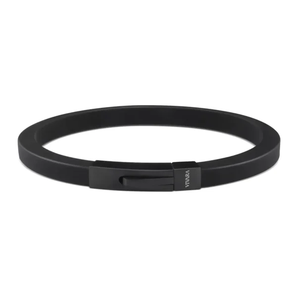 Pulseira em Borracha e Aço