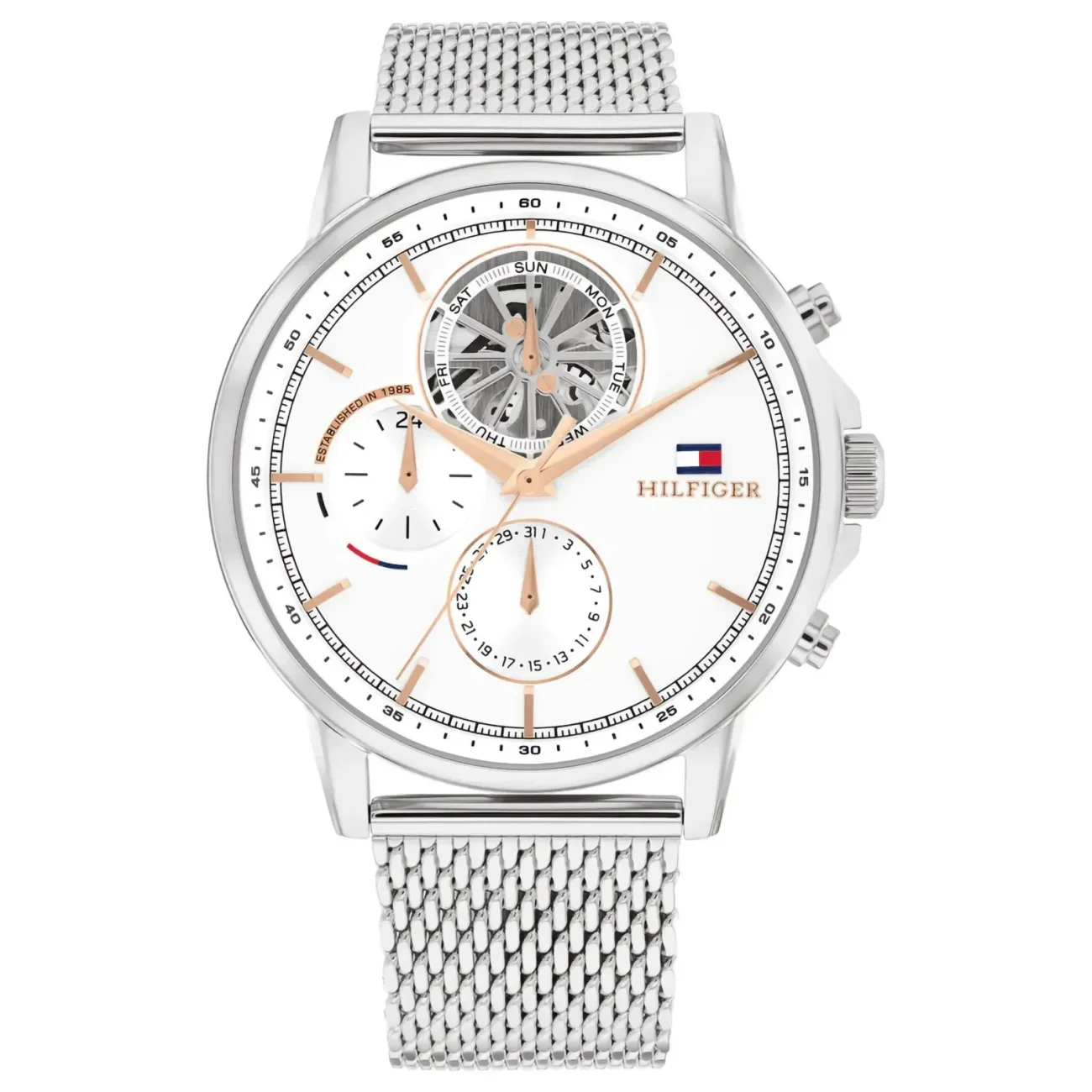 Relógio Tommy Hilfiger Stewart Masculino em Aço Prateado 1710682