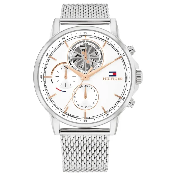 Relógio Tommy Hilfiger Stewart Masculino em Aço Prateado 1710682