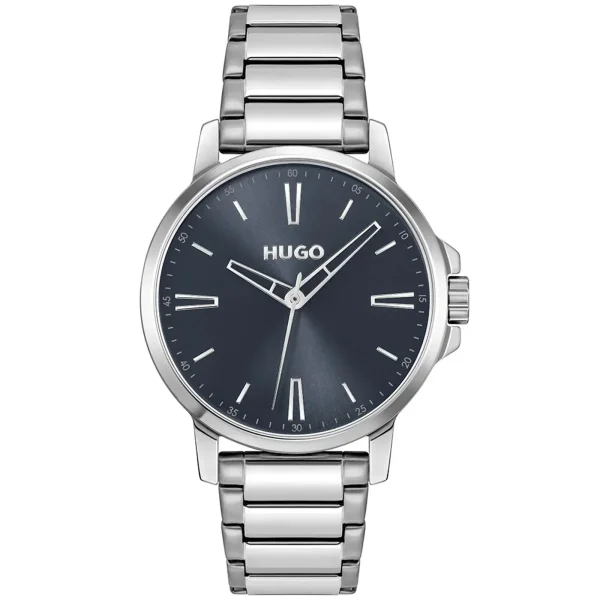 Relógio Hugo Smooth Masculino em Aço Prateado 1530419