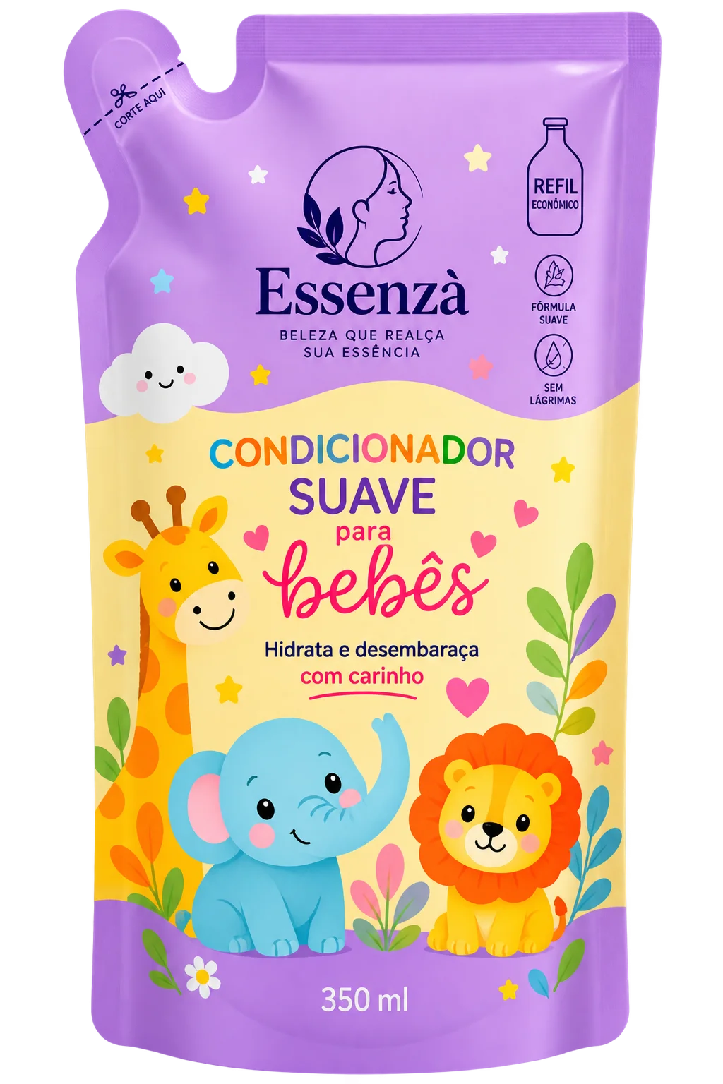 Condicionador Suave para Bebês 350 ml Essenzà