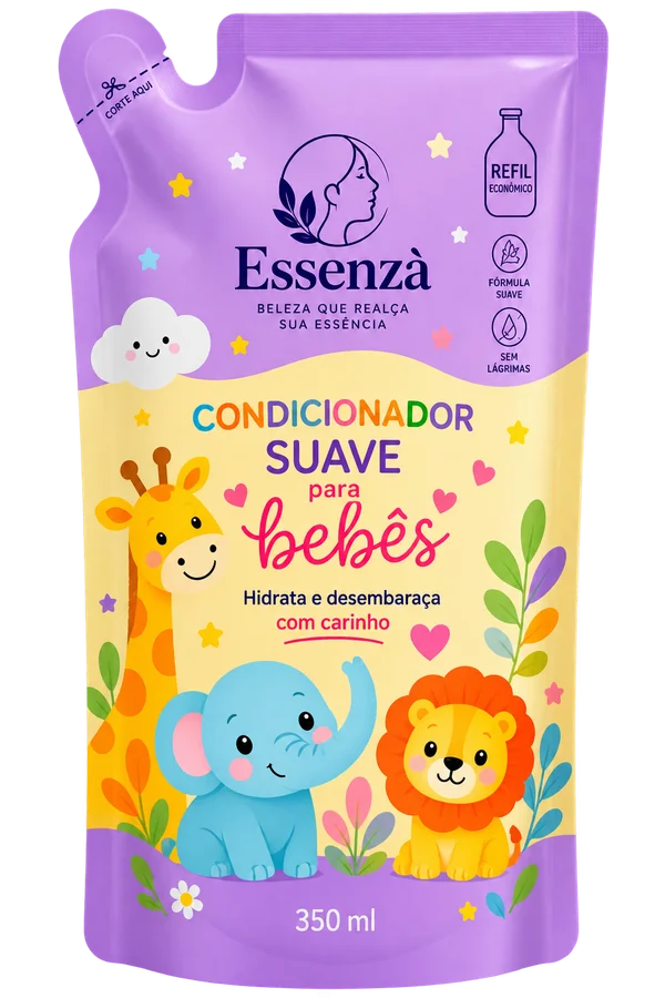Condicionador Suave para Bebês 350 ml Essenzà