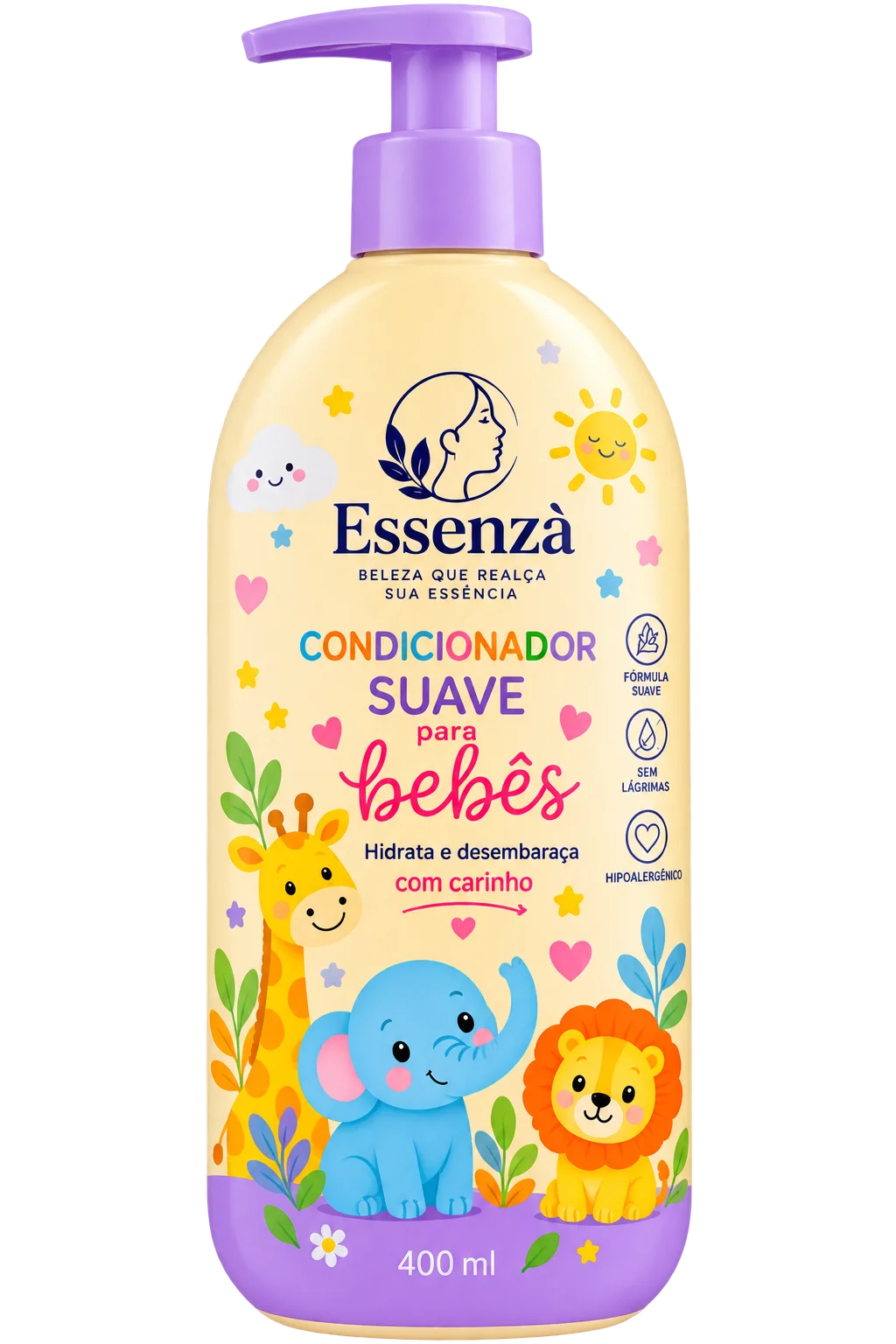 Condicionador Suave para Bebês 400ml Essenzà
