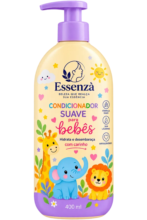 Condicionador Suave para Bebês 400ml Essenzà