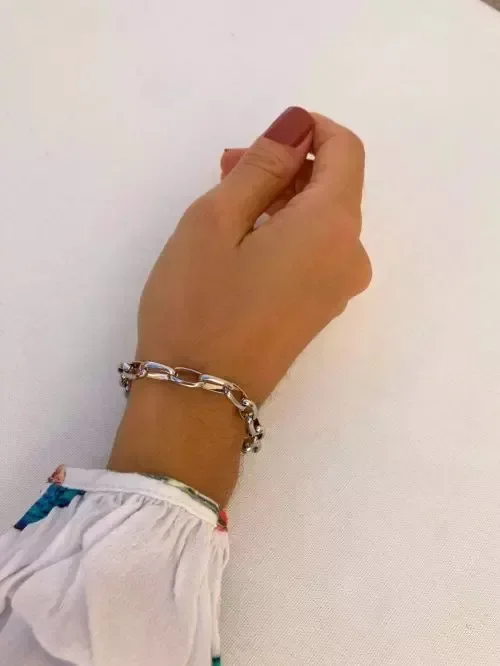 Cadeia de Consagração em Aço Inox - Modelo 2 - Elo Cartier