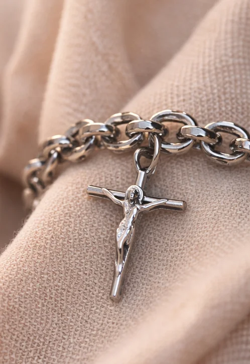 Medalha Crucifixo Inox