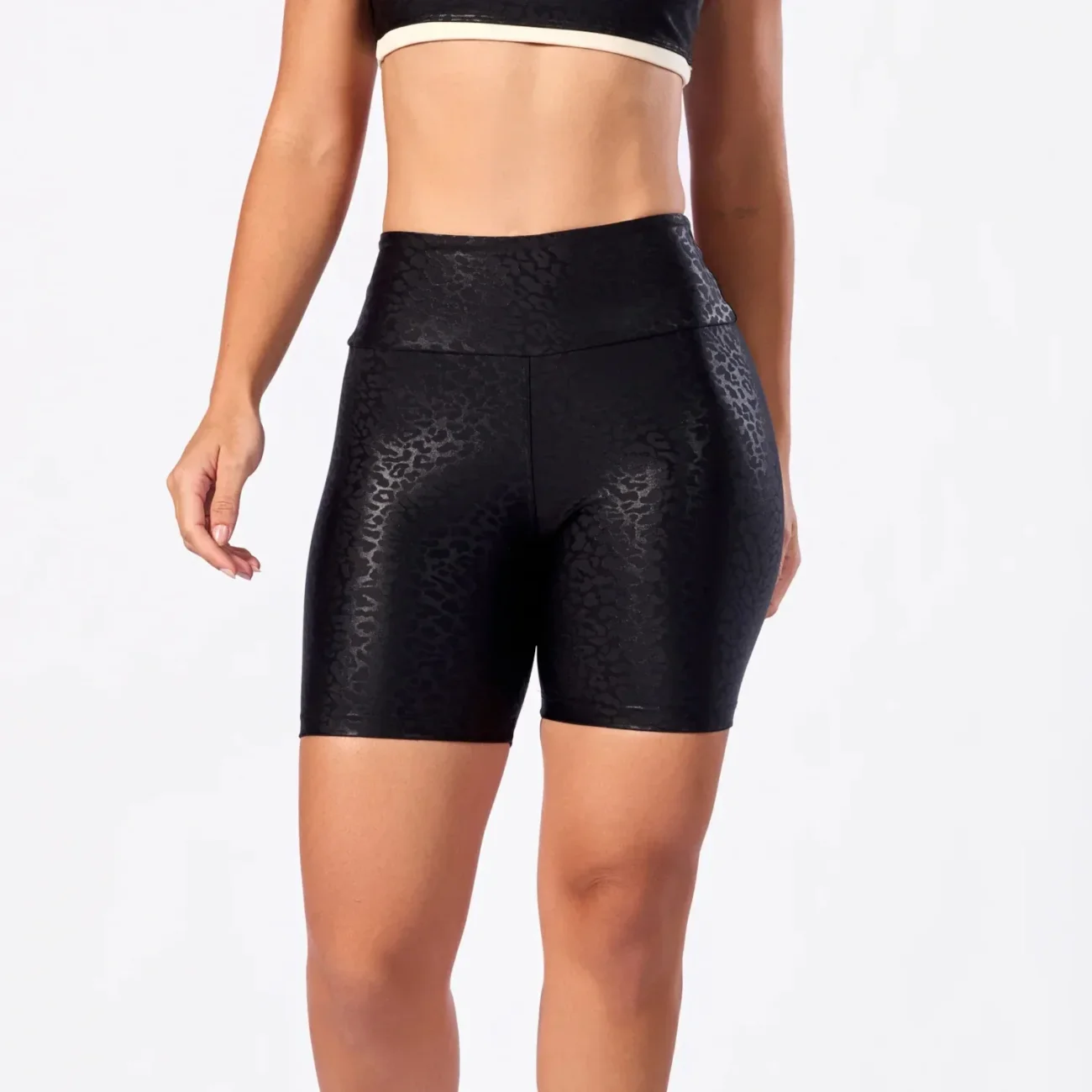 Short Poliamida Wild Estampado Preto