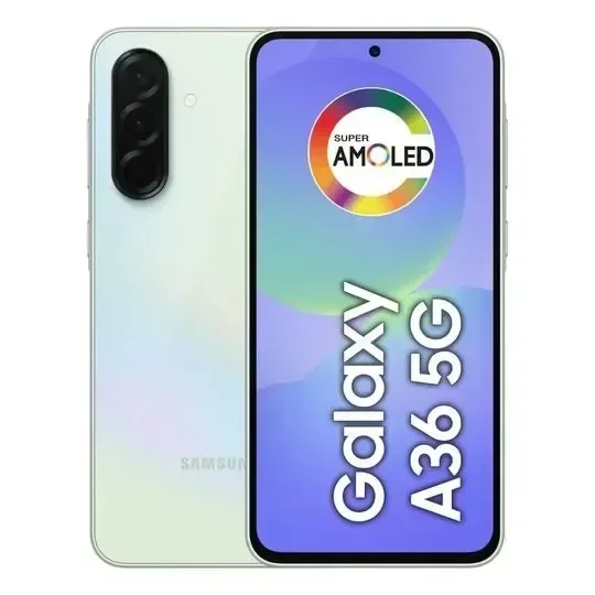 Smartphone Samsung Galaxy A36 5G Verde 128GB 6GB RAM - Tela Super AMOLED 6,7" - Câmera Tripla até 50MP