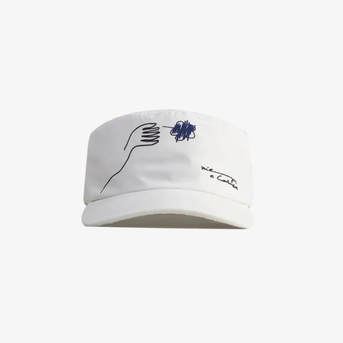 Boné Carnan Pillbox Draw X Niemeyer "Ivory"