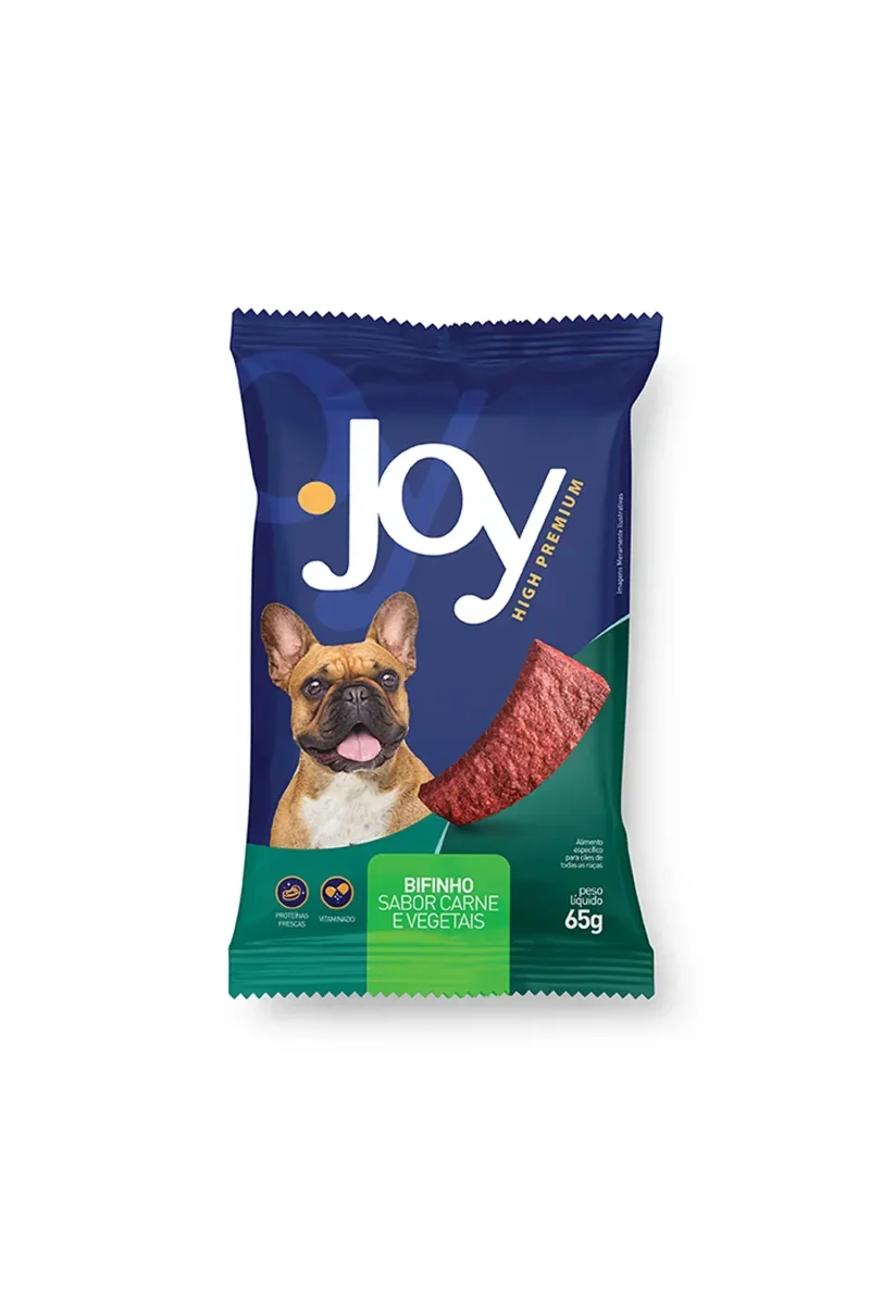 Petisco Bifinho para Cães Sabor Carne e Vegetais Joy