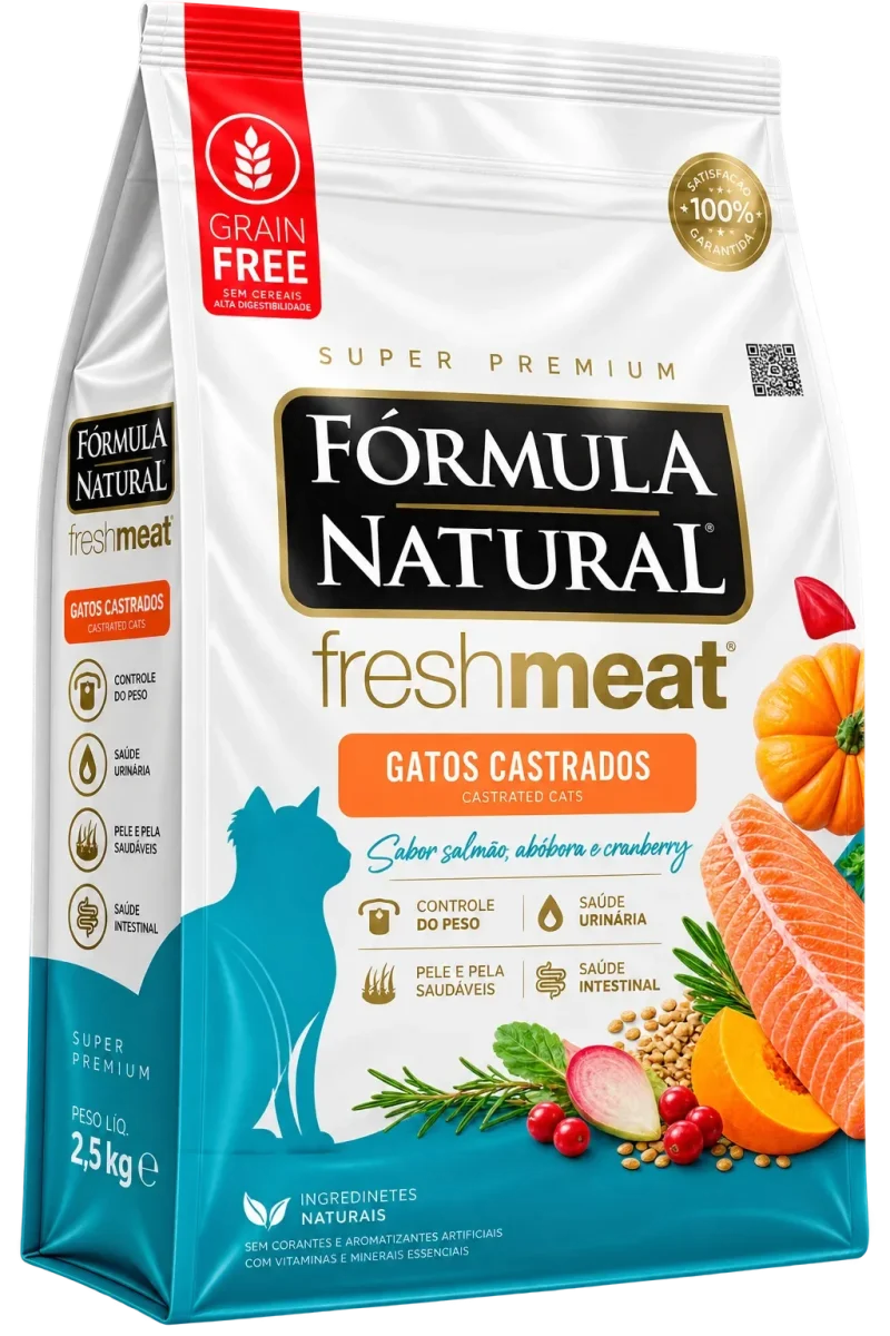 Ração para Gatos Castrados Fórmula Natural Fresh Meat