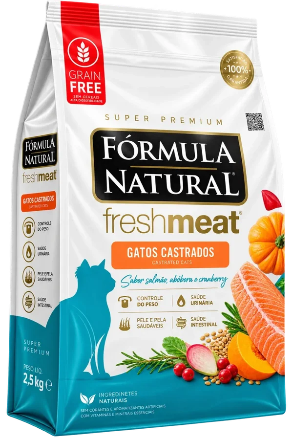 Ração para Gatos Castrados Fórmula Natural Fresh Meat