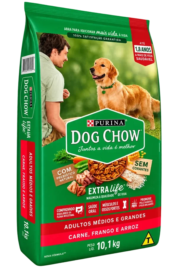 Ração Seca para Cães Adultos Médios e Grandes Dog Chow 2,5kg