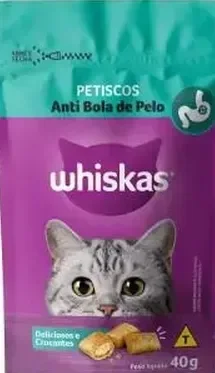 Petisco Anti Bola de Pelo para Gatos 40g Whiskas