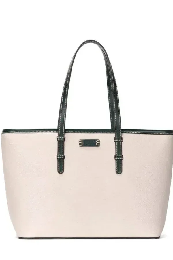 Bolsa Tote Feminina Bege com Alça de Ombro
