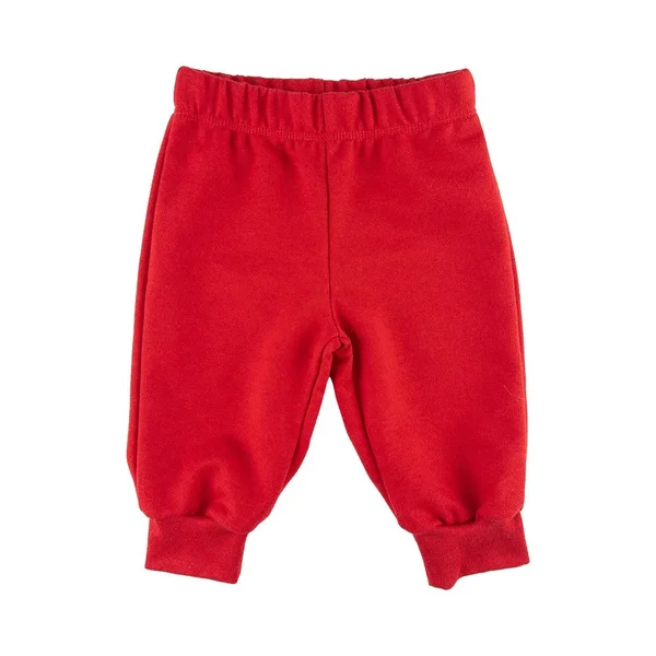 Calça Bebê em Moletinho Vermelha com Punho