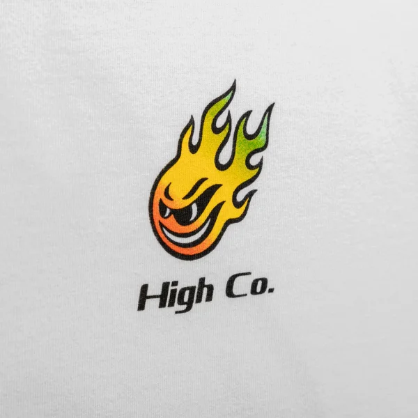 High Co. Camiseta Flame Branca