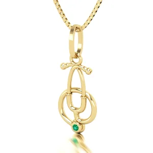 Pingente de Estetoscópio I Ouro 18k