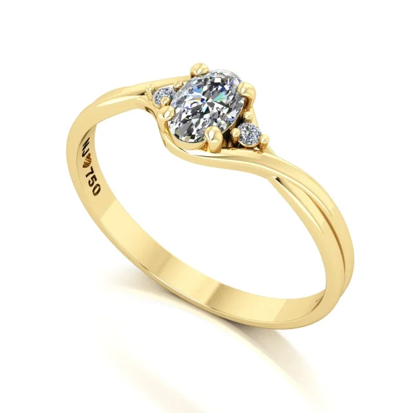 Anel de Noivado Harmony Ouro 18k