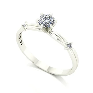 Anel de Noivado Promise Ouro 18k