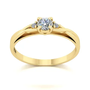 Anel de Noivado Harmony II Ouro 18k