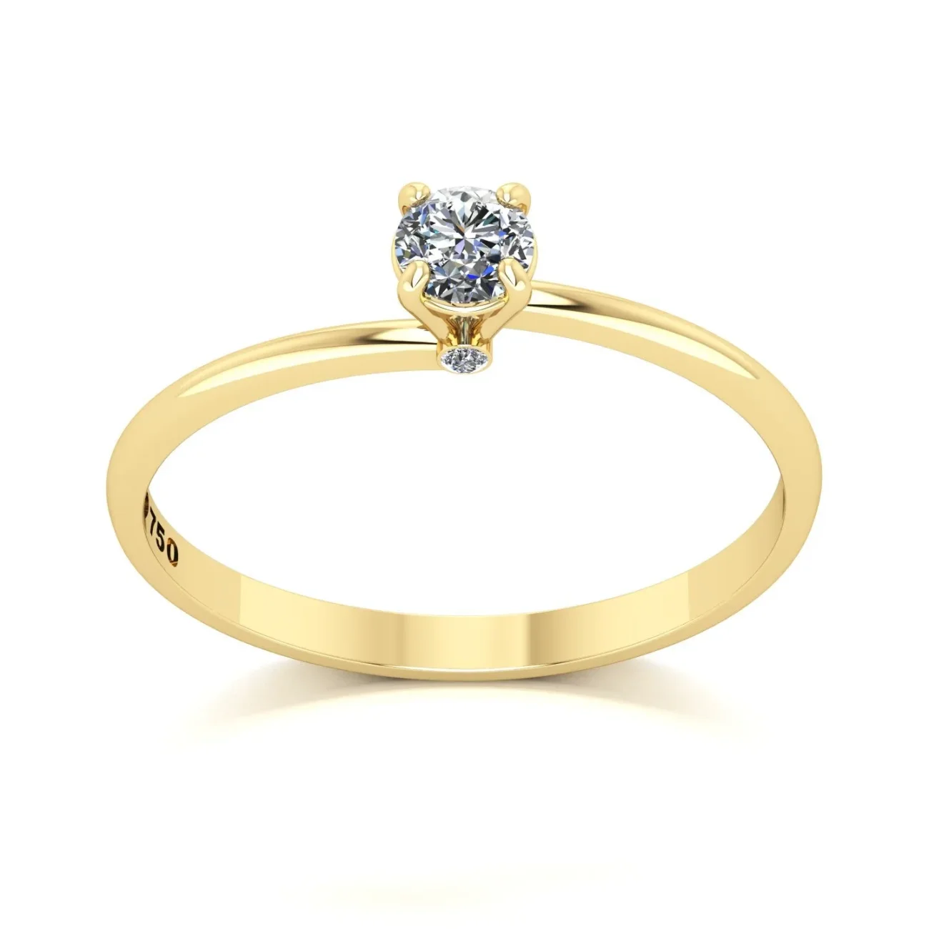 Anel de Noivado Serenity Ouro 18k