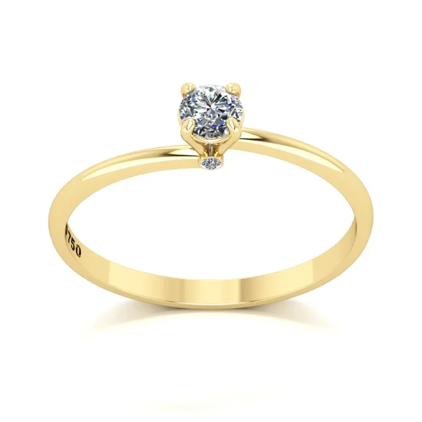 Anel de Noivado Serenity Ouro 18k