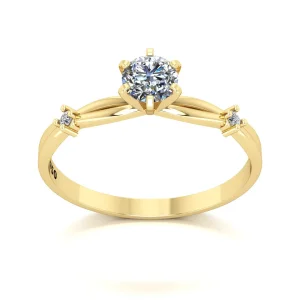 Anel de Noivado Promise Ouro 18k