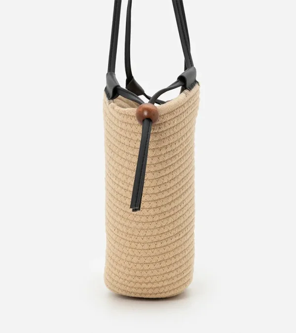 Bolsa de Praia em Corda de Algodão Bege — foto 3