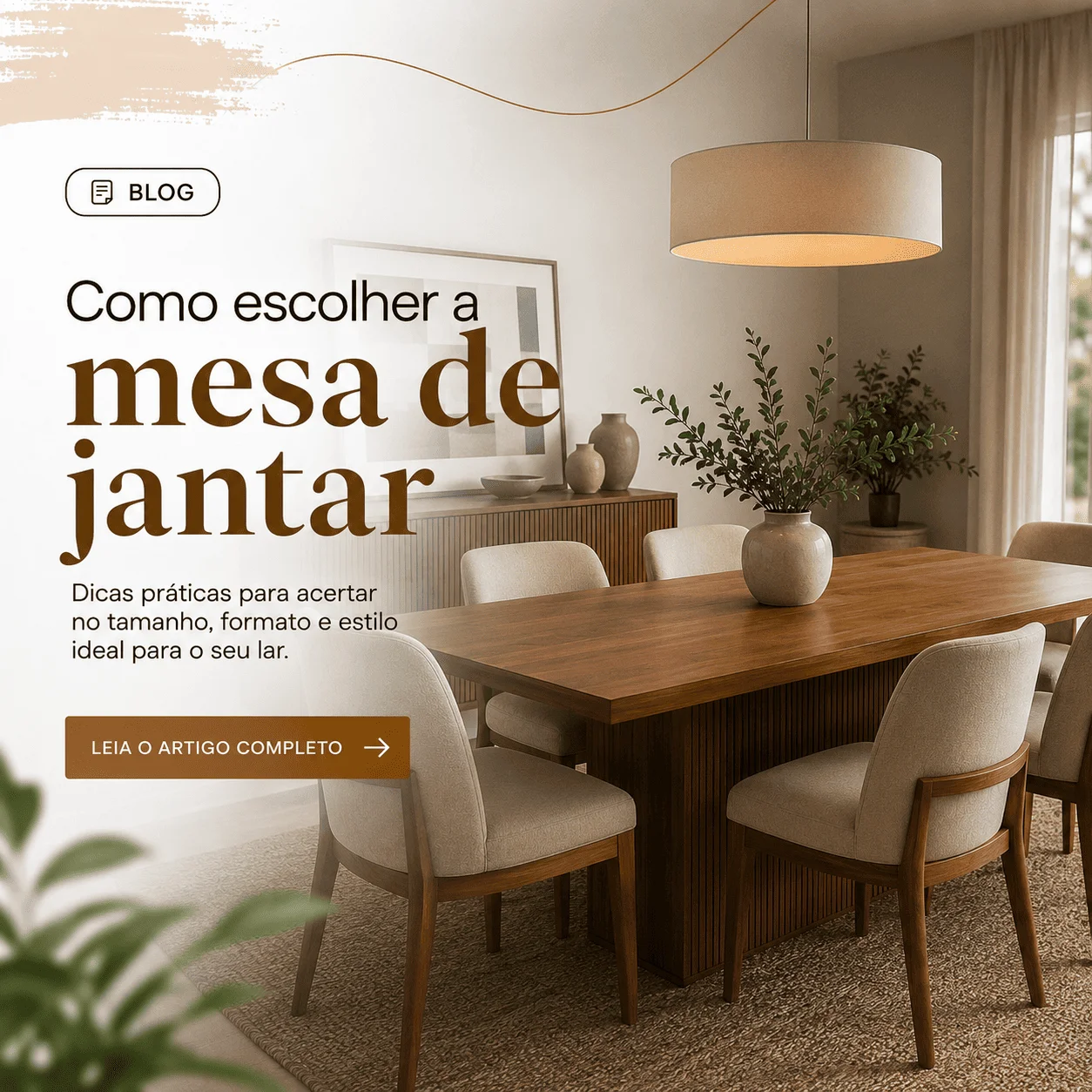 Como escolher a mesa de jantar ideal para o seu lar