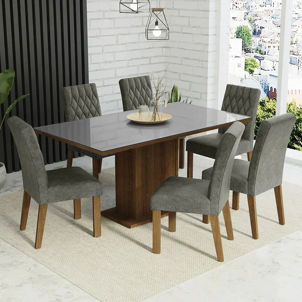 Conjunto de Mesa de Jantar com Cadeiras