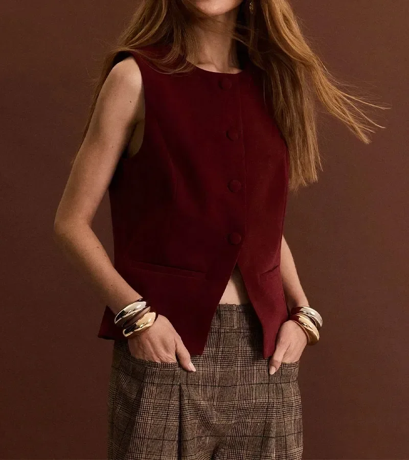 Colete Feminino Marsala