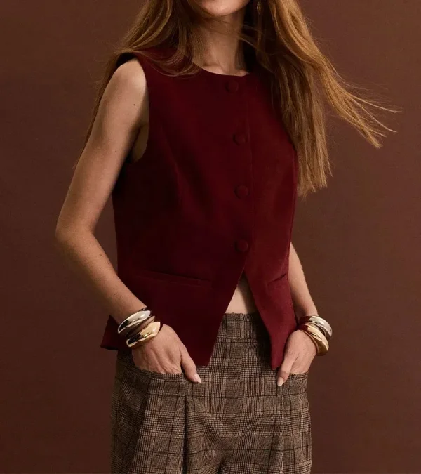 Colete Feminino Marsala