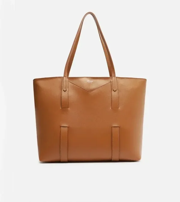 Bolsa Grande em Couro Caramelo