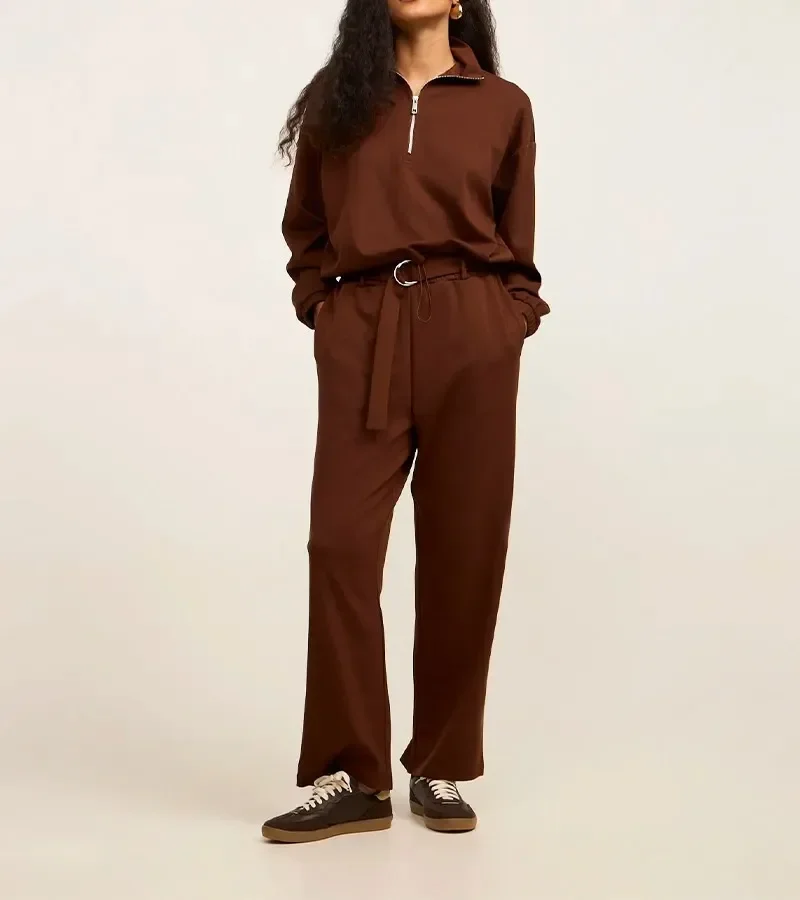 Conjunto de Moletom Marrom