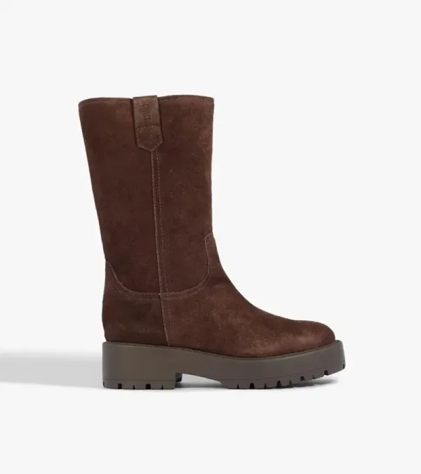 Bota Feminina Couro Marrom