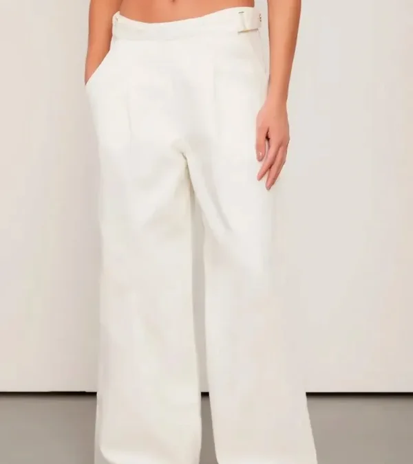 Calça Pantalona Feminina Branca
