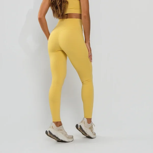 Legging Fitness Feminina Amarela — foto 4