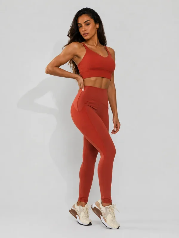Conjunto Fitness Top e Legging Vermelho