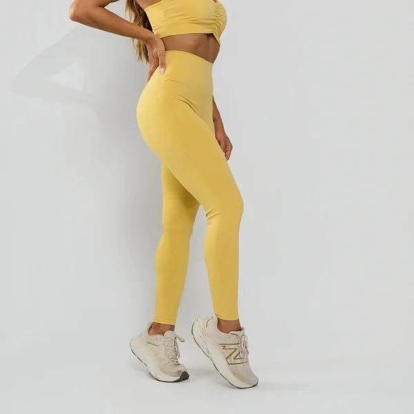 Legging Fitness Feminina Amarela — foto 3