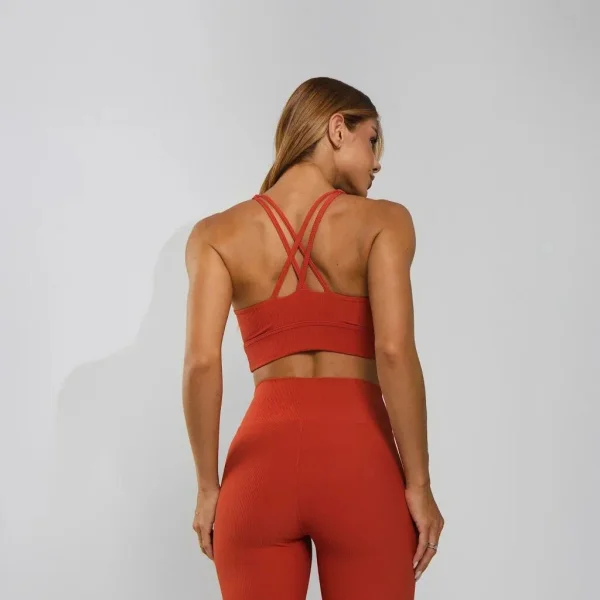 Conjunto Fitness Top e Legging Vermelho — foto 3